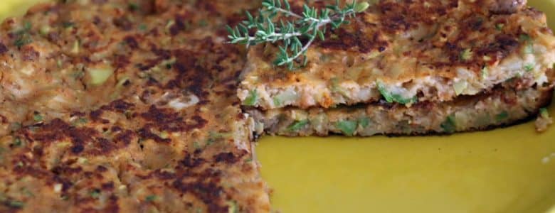 פשטידת בשר וירקות על המחבת