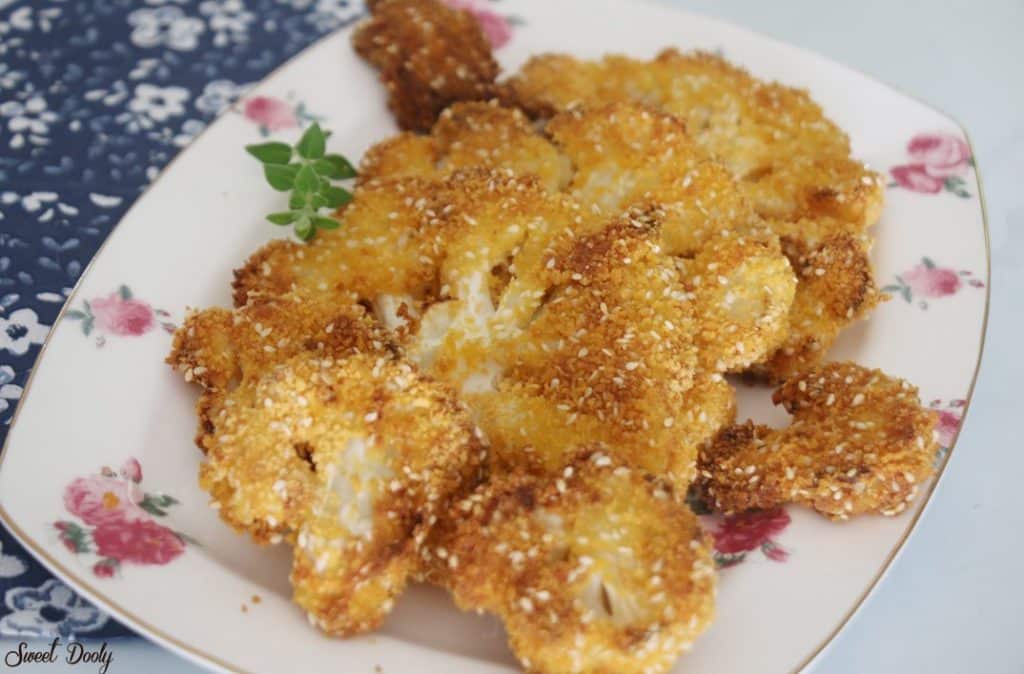 כרובית אפויה בתנור קלה להכנה