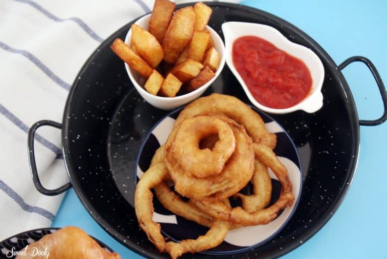 טבעות בצל מטוגנות בציפוי פריך