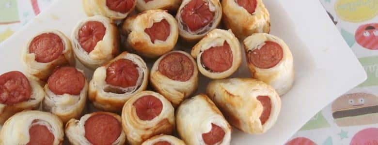 נקניקיות עטופות בבצק עלים