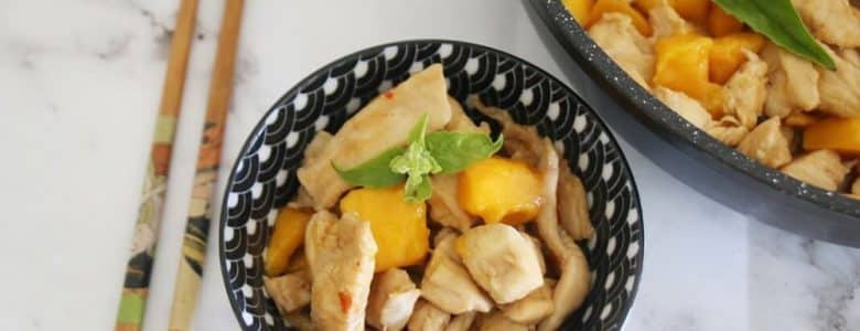 חזה עוף ברוטב אסייתי עם מנגו