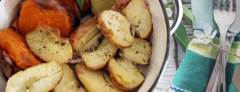 תפוחי אדמה במלח גס בתנור