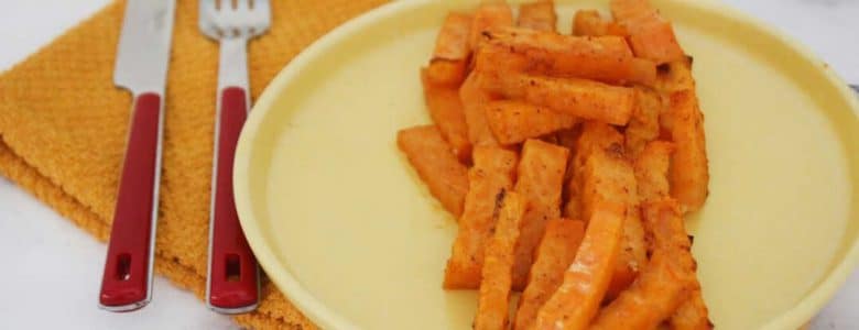 צ'יפס בטטה אפוי בתנור קריספי וטעים