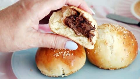 לחמניות במילוי שוקולד רכות פרווה