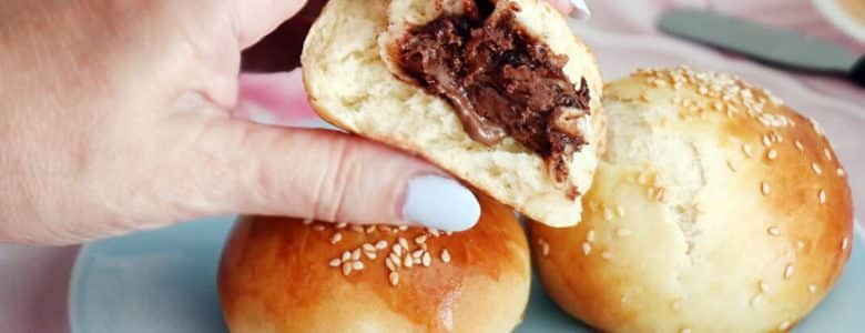 לחמניות במילוי שוקולד רכות פרווה