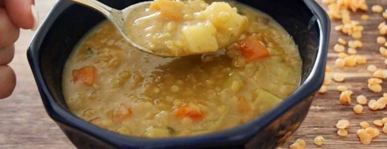 מרק עדשים כתומות סמיך וטעים