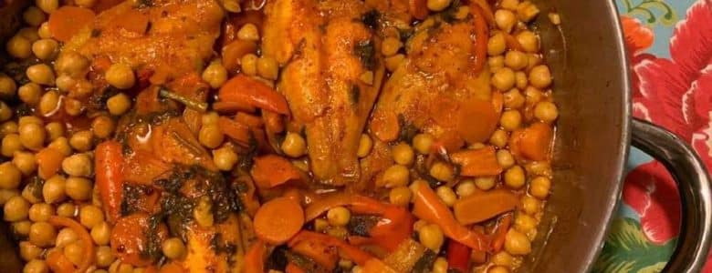 דג מרוקאי עם חומוס וגזר