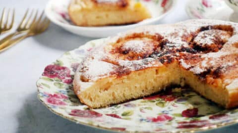 עוגת תפוחים על מחבת