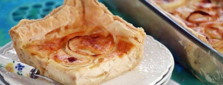 קיש בצל עם בצק עלים