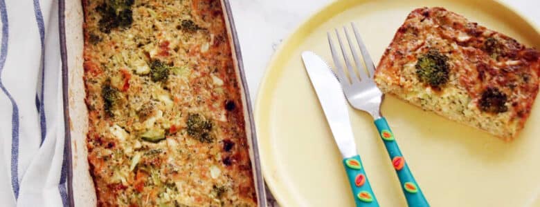 פשטידת ברוקולי פרווה ללא גלוטן