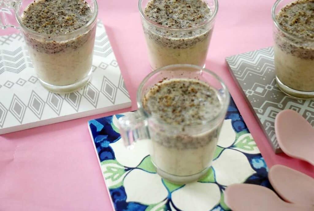 דייסת שיבולת שועל ופרג טבעונית