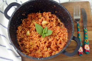 תבשיל בורגול עם קישואים