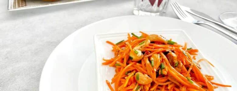 סלט גזר וקשיו ברוטב אסייתי