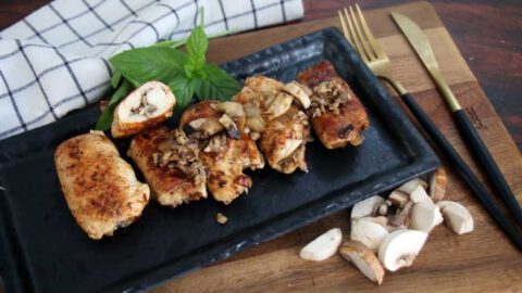 חזה עוף ממולא בפטריות