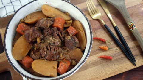 צלי אסדו בבישול עם ירקות