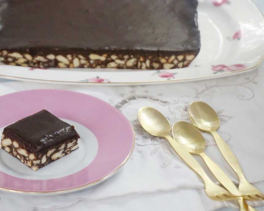 עוגת כדורי שוקולד מ-3 מצרכים