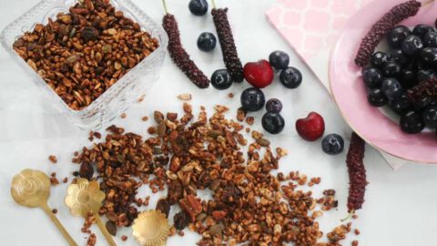 גרנולה בייתית נפלאה עם טחינה