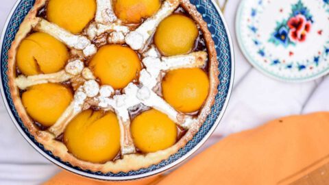 פאי אפרסקים פרווה בעשר דקות