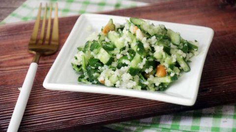 סלט מלפפונים עם קוסקוס