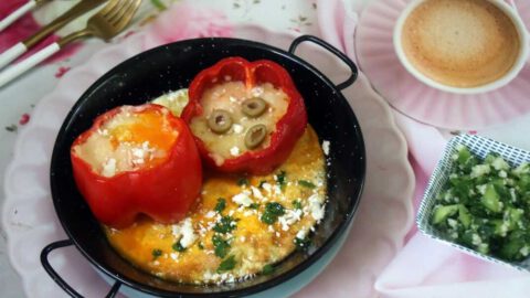 ביצה אפויה בתוך גמבה