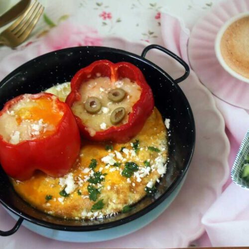 ביצה אפויה בתוך גמבה