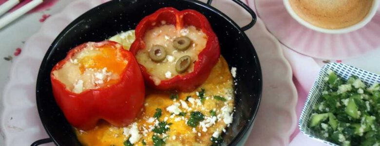 ביצה אפויה בתוך גמבה