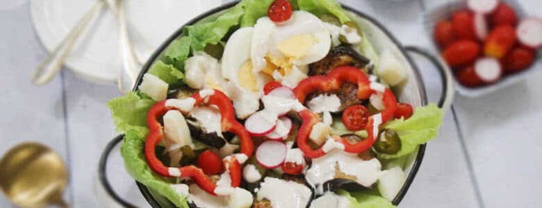 סלט סביח בלי פיתה