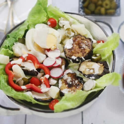 סלט סביח בלי פיתה