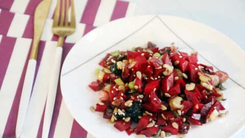 סלט סלק חי וסלרי