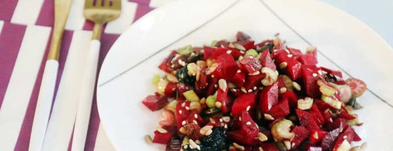 סלט סלק חי וסלרי