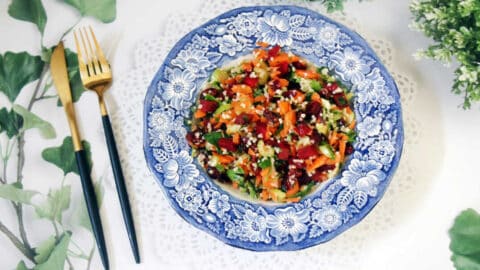 סלט סלק וירקות חגיגי לראש השנה