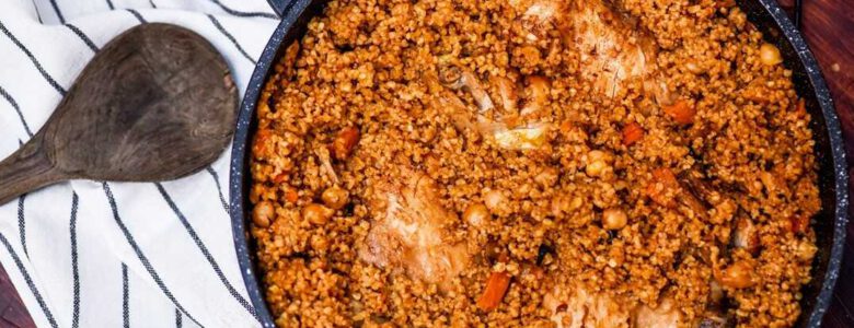 עוף עם בורגול וירקות בסיר אחד