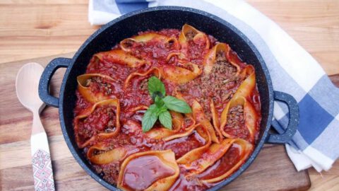 קונכיות פסטה ממולאות בשר