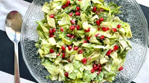 סלט חסה עם מיונז וחרדל