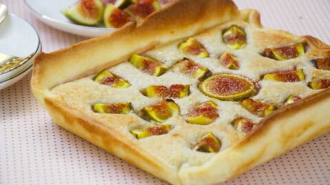 טארט תאנים בקרם שקדים פרווה