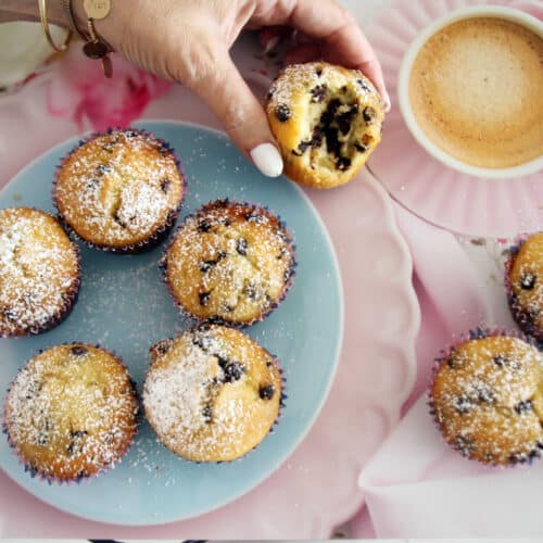 מאפינס שוקולד צ'יפס בעשר דקות