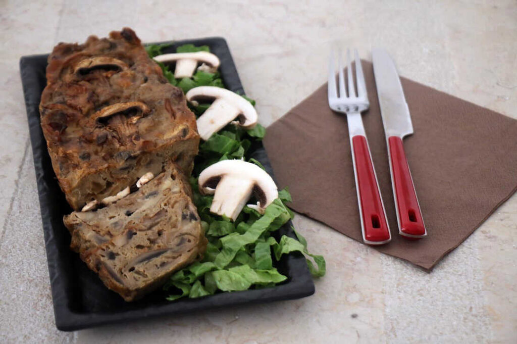 פשטידת פטריות פרווה בעשר דקות