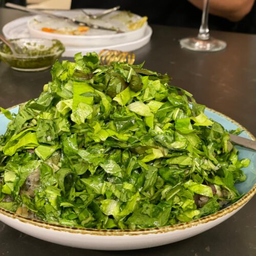 סלט ירוקים עם הפתעות