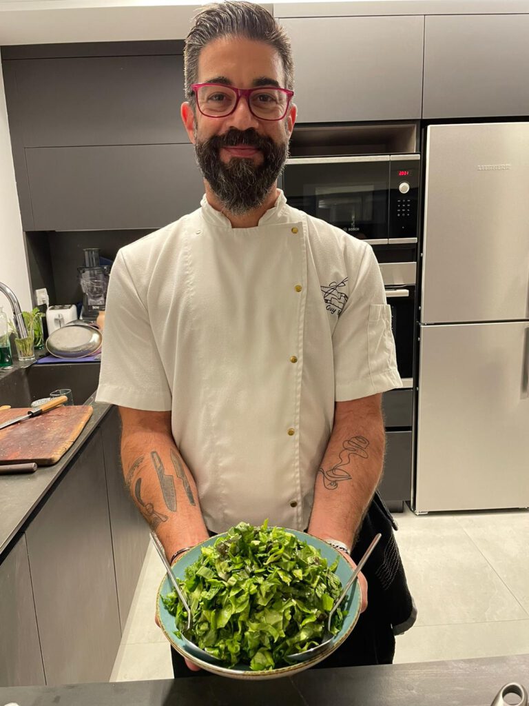 סלט ירוקים עם הפתעות