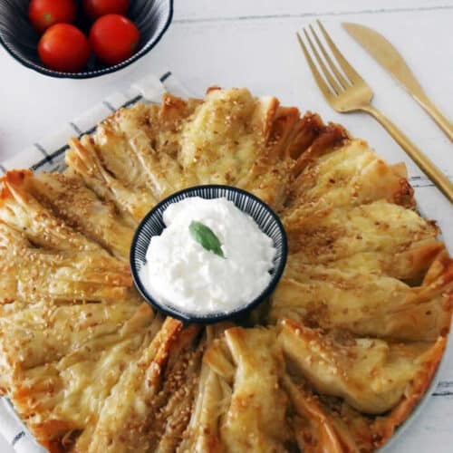 מניפות בורקס גבינות מעלי פילו