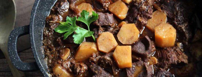 צלי בקר עם ארטישוק ירושלמי