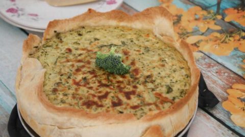 קיש ברוקולי עם גבינות חגיגי