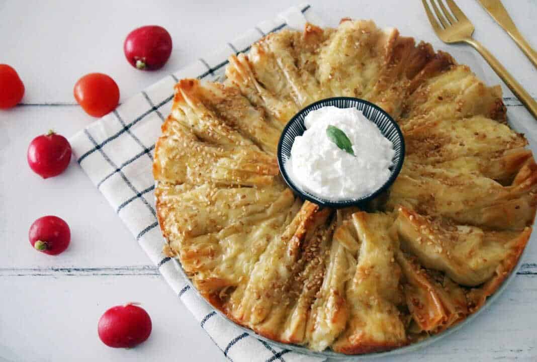 מניפות בורקס גבינות מעלי פילו