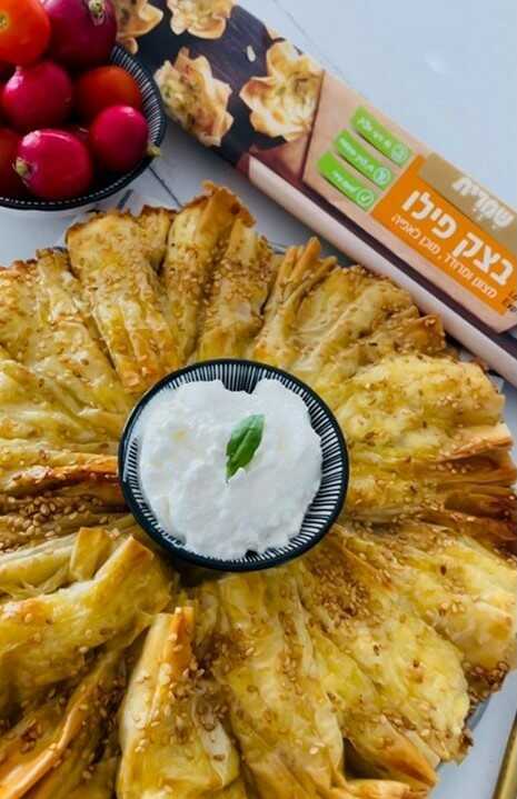 מניפות בורקס גבינות מעלי פילו