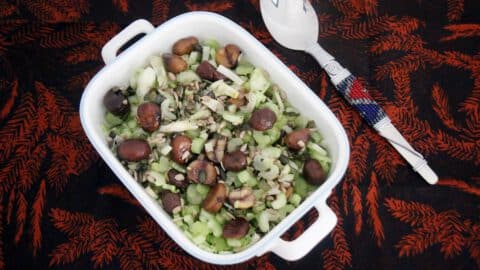 סלט סלרי עם ערמונים