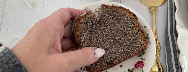 עוגת פרג וניל רכה ונפלאה