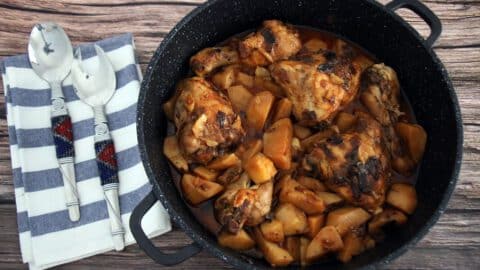 צלי עוף עם תפוחי אדמה