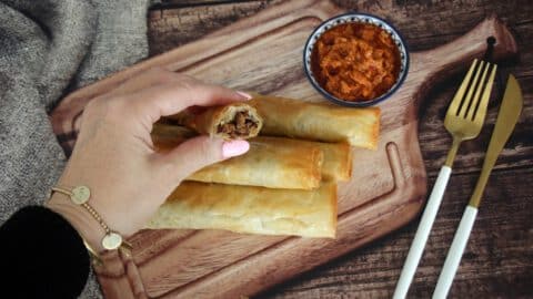 סיגרים פילו עם בשר מפורק