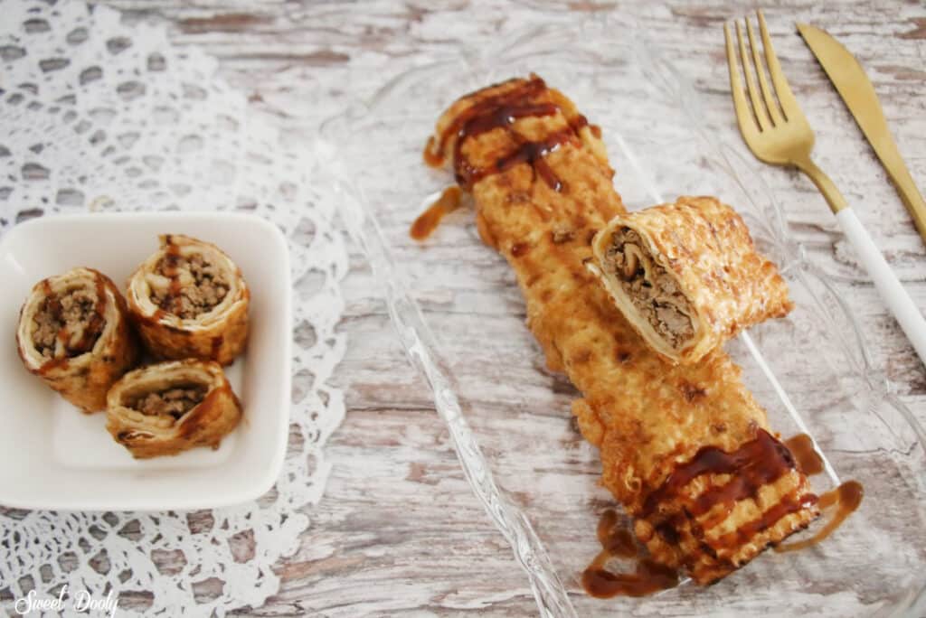 מצות מגולגלות עם בשר