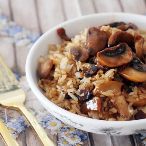 מתכון לאורז עם פטריות ברוטב אסייתי